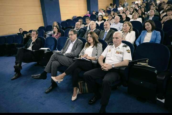 La alcaldesa Carmen Hernández, hoy en el II Foro Internacional para la Inclusión Social de los Menores (Foto TA)